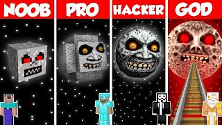 INSIDE LUNAR MOON HOUSE BUILD CHALLENGE  Minecraft Battle: NOOB vs PRO vs HACKER vs GOD / Animation