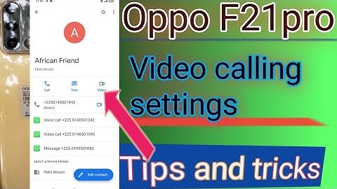 Oppo F21pro ka video calling settings कैसे करें।।Oppo F21pro video calling settings tips and tricks।