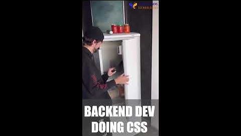 Backend developer doing CSS🤣