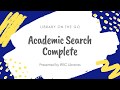 Academic Search Complete