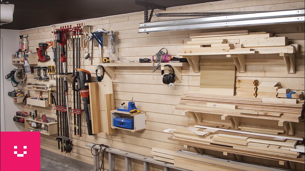French Cleat Tool Wall Build, French Cleat Garage Shelving