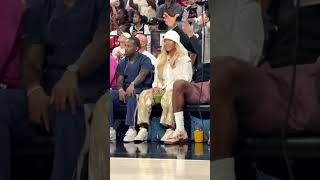 Lebron & Savannah James, Rich Paul, Damian Lillard And Bam Adebayo Courtside For Aces-Liberty