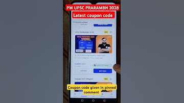 Pw upsc Prarambh batch 2028 | pw upsc coupon code #pwcouponcode #couponcode #pwupsc #pw