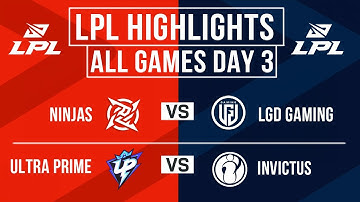 LPL Highlights ALL GAMES Day 3 | LPL Spring 2024