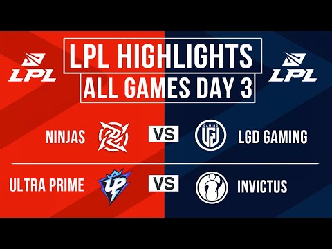 LPL Highlights ALL GAMES Day 3 | LPL Spring 2024
