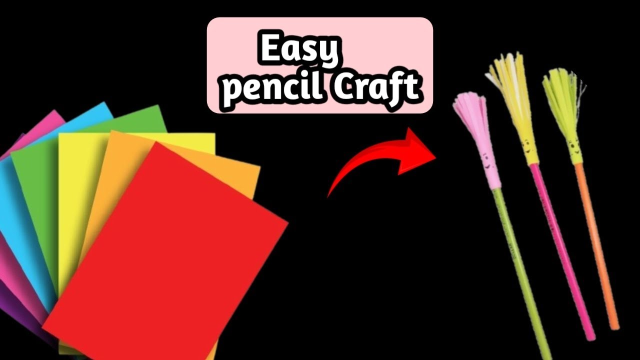 Pencil Craft|Origami paper Craft|Easy Paper pencil Craft #diy# ...