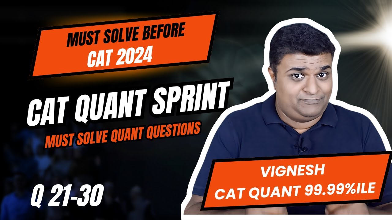 Must Solve CAT Quant Questions | CAT 2024 | Arithmetic Part 3 - YouTube