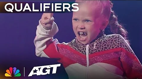 7-year-old Eseniia Mikheeva brings an ELECTRIFYING dance performance! | Qualifiers | AGT 2023