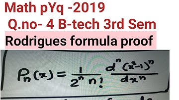 Math PYQ 2019 Q.no-04 (100312) 3rd Sem B-tech # BEU#