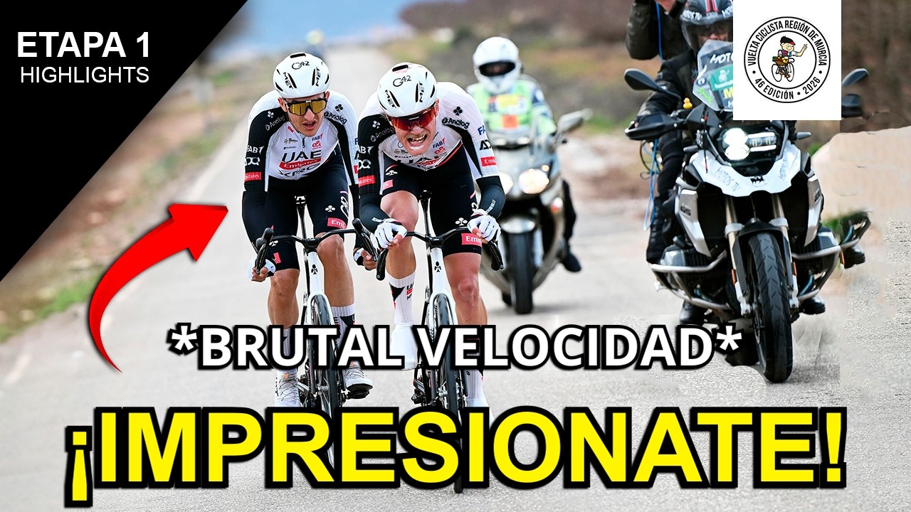 ¡INCREÍBLE ATAQUE! 🔥 Vuelta a Murcia 2026 Etapa 1 | Highlights