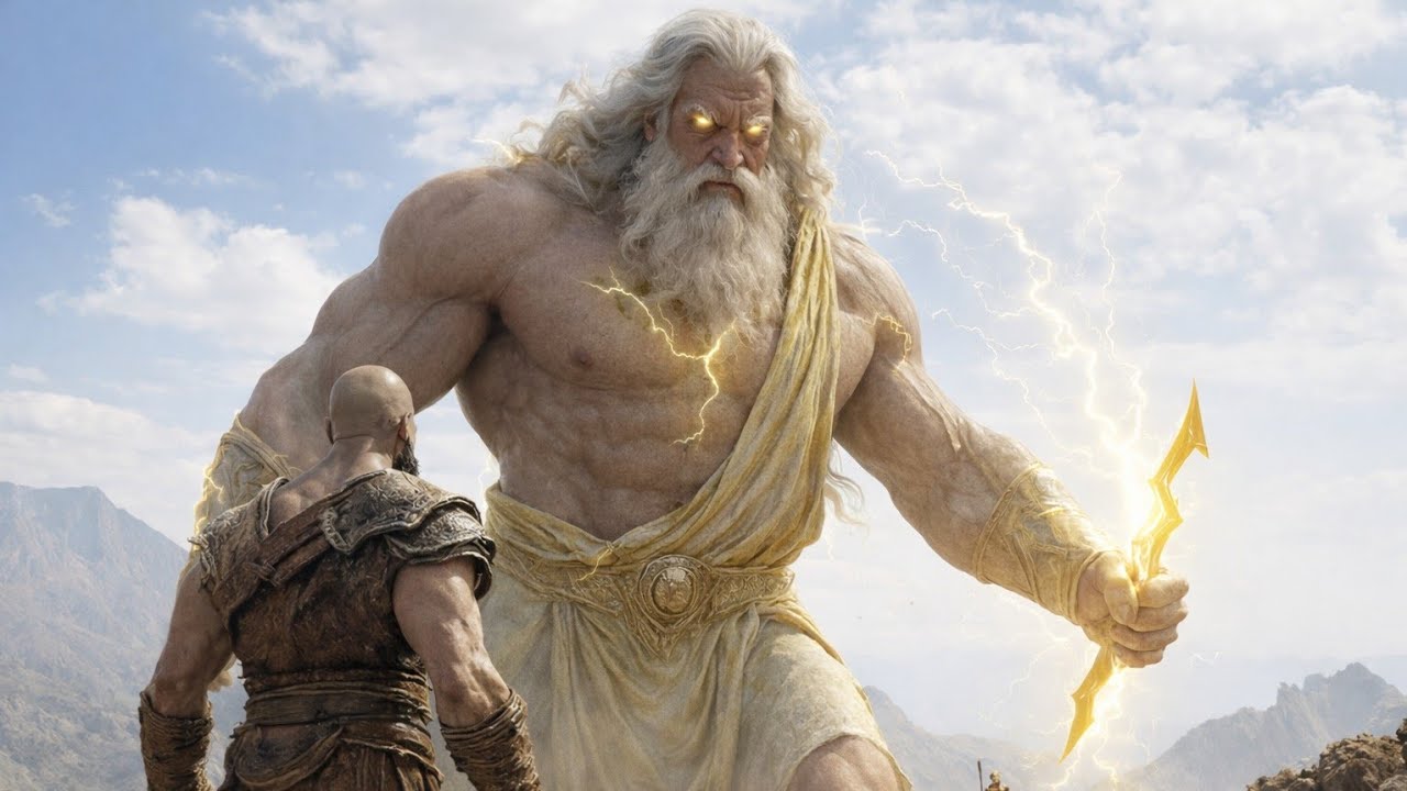 Сцена боя Кратоса против Зевса (2026) God Of War 4K ULTRA HD