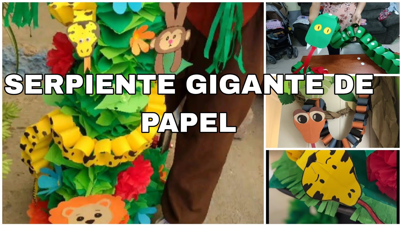 🐍Serpiente de papel GIGANTE para decorar bicicletas, patines o triciclos está PRIMAVERA 