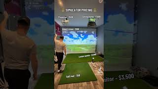 How much does a golf simulator cost? #foryou #golf #golfer #golfswing #golflife #golfing #golfshorts