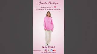 Pink Bow Hoodie