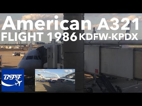 [HD] American Airlines A321-200 | N995AN | Dallas to Portland Full Flight | BFF S5, E17