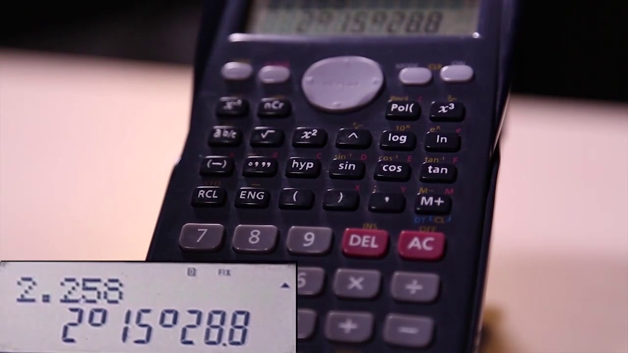Grados sexagesimales en calculadora - YouTube