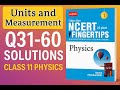 Units and Measurements class 11 Physics Q31-60 Solutions | MTG NCERT at Your Fingertips | #UDE #mtg