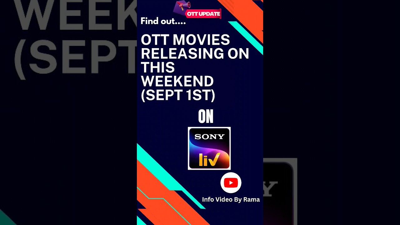 [SonyLiv] OTT Movies  Releasing on This FRIDAY(1st September)| Scam 2003 – The Telgi Story |Sony LIV