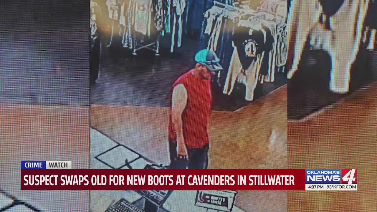 Suspect swaps old for new boots at Cavenders in Stillwater