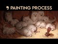 Wolf Pack Painting Process