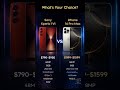 Xperia 1 VI vs iPhone 16 Pro Max 😱 Who Wins? #shorts #iphone #sony