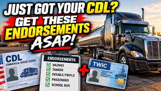 Information Just Got Your CDL Get These Endorsements ASAP! Guide
