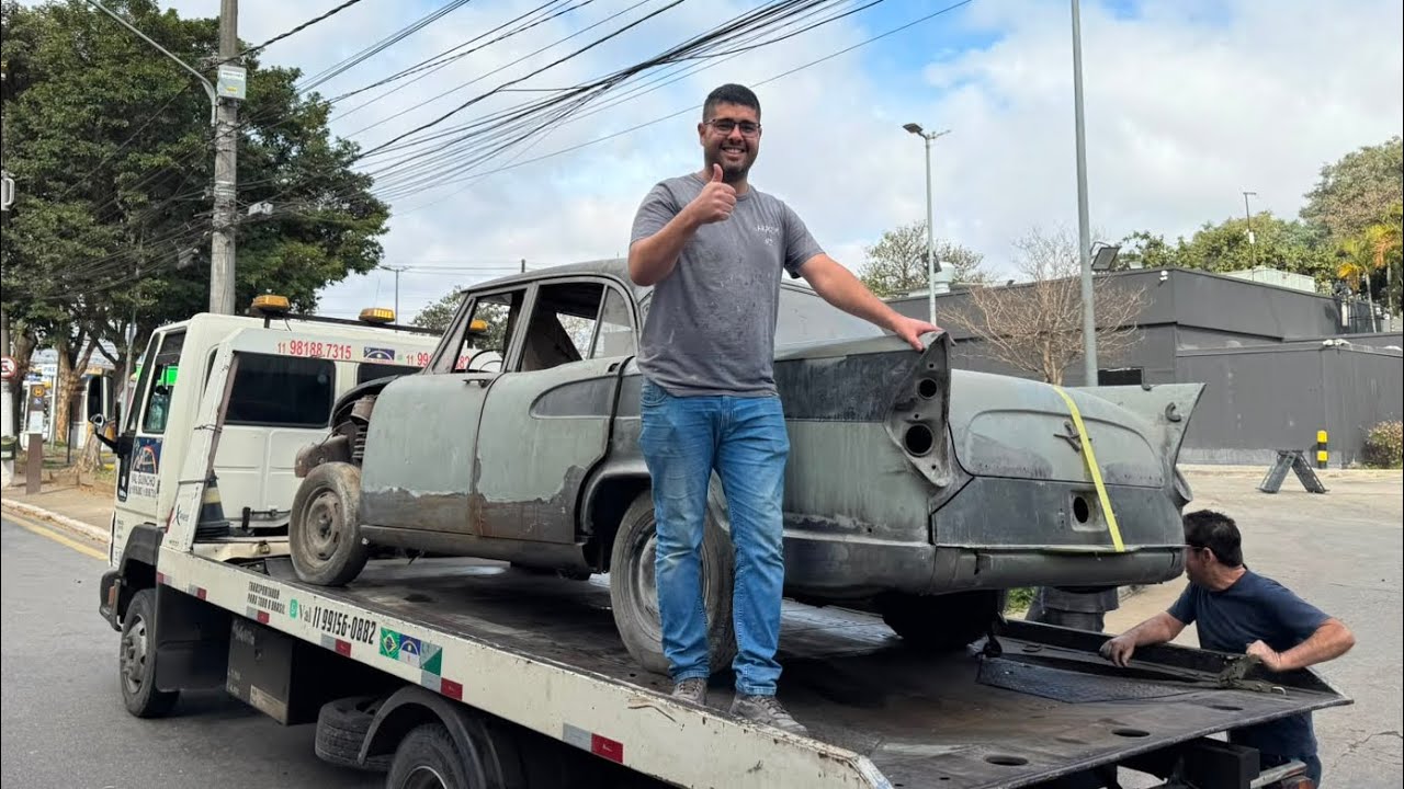 THE SIMCA ALVORADA AT THE NEW WORKSHOP AND A BRAZILIAN IN GM