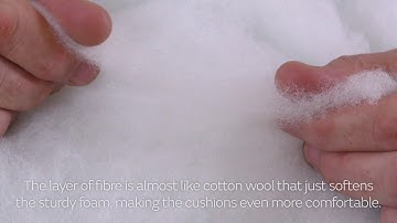 What is a foam with Dacron wrap filling?