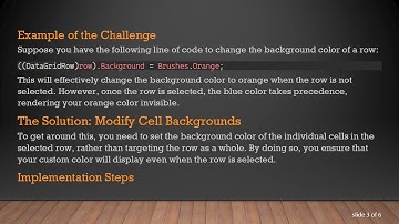 How to Override Selection Color of a Single Row in WPF DataGrid
