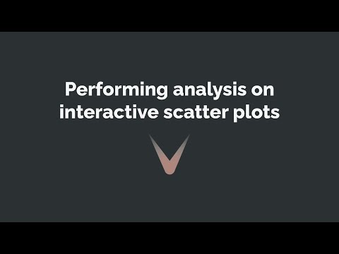 Performing analysis on interactive scatter plots