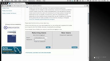 Installing MySQL Server on Mac OSX