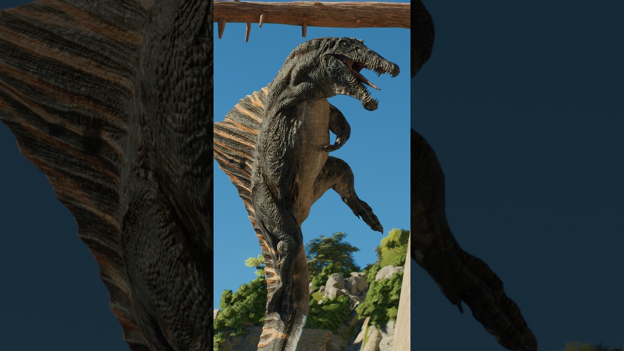 【突然死】リバーススピノサウルスたちが崖から転落してしまった/[Sudden Death] Rebirth Spinosaurus tumbled off the cliff. #dinosaur