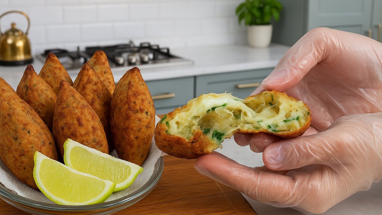 BOLINHOS DE BACALAHAU RECHEADOS COM QUEIJO|