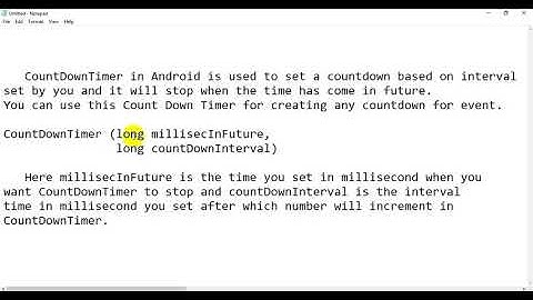Tutorial 49: Countdown Timer in Android Studio | Android CountDown Timer Example