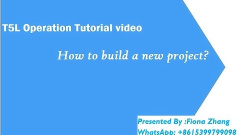 Dwin T5L display how to make a new project