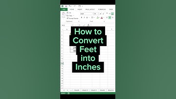 Excel Tips: Convert Feet into Inch 😱 #convert #excelshorts #feet #inch #tricks