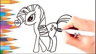 How To Draw Rarity My Little Pony - Como Dibujar A Rarity De Mi Little Pony