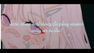 Matching display names for u and ur bestie! | iluv_rblx |