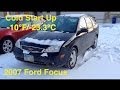 Cold Start Up 2007 Ford Focus -10°F/-23.3°C