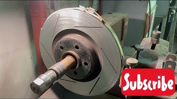 Brake Lathe cutting warped StopTech rotors accu-turn pulsing brake pedal vibration when stopping