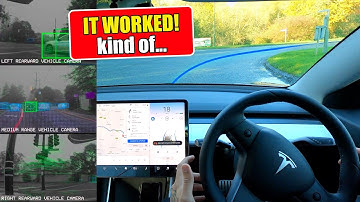 FSD completed a roundabout & followed the satnav exit! - "Tesla Model 3 Daily Drive" Autopilot V10