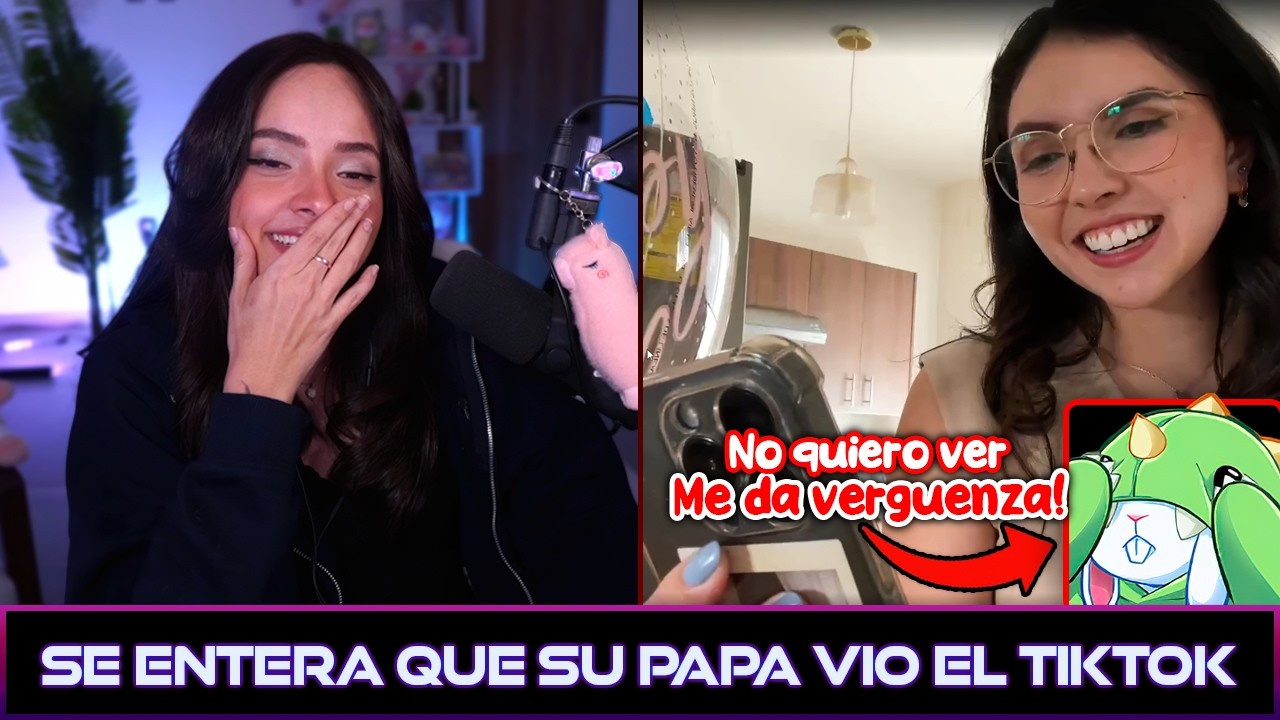 VICKY SE ENTERA QUE SU PAPA VIO EL TIKTOK DONDE CONTER LE PONE CURIOSO APODO #vickypalami #twitch