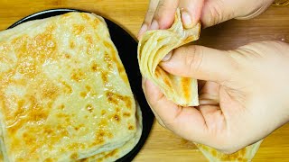 Msemen recipe | layered pancake [ square porotta ] Arabic flatbread | Moroccan fried bread |162nd screenshot 4