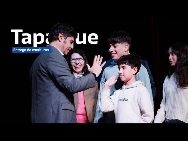 Tapalque | Entrega de viviendas y escrituras