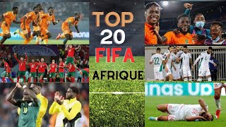 Top 20 FIFA selections football masculin, zone afrique #Shorts