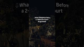 A two-minute argument often carries hours of preparation. 📑 #litigation #legalinsights #lawyer