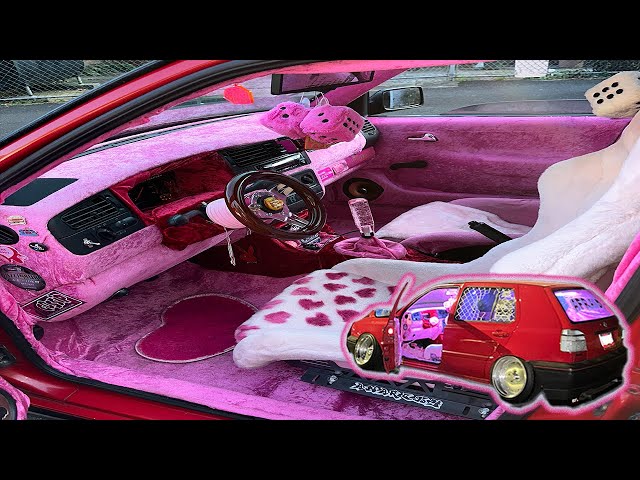 REFRESHING MY MK3 GOLF PINK INTERIOR - YouTube