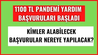 1100 TL YARDIM BAŞVURUSU NASIL YAPILIR - PANDEMİ YARDIMI 2021