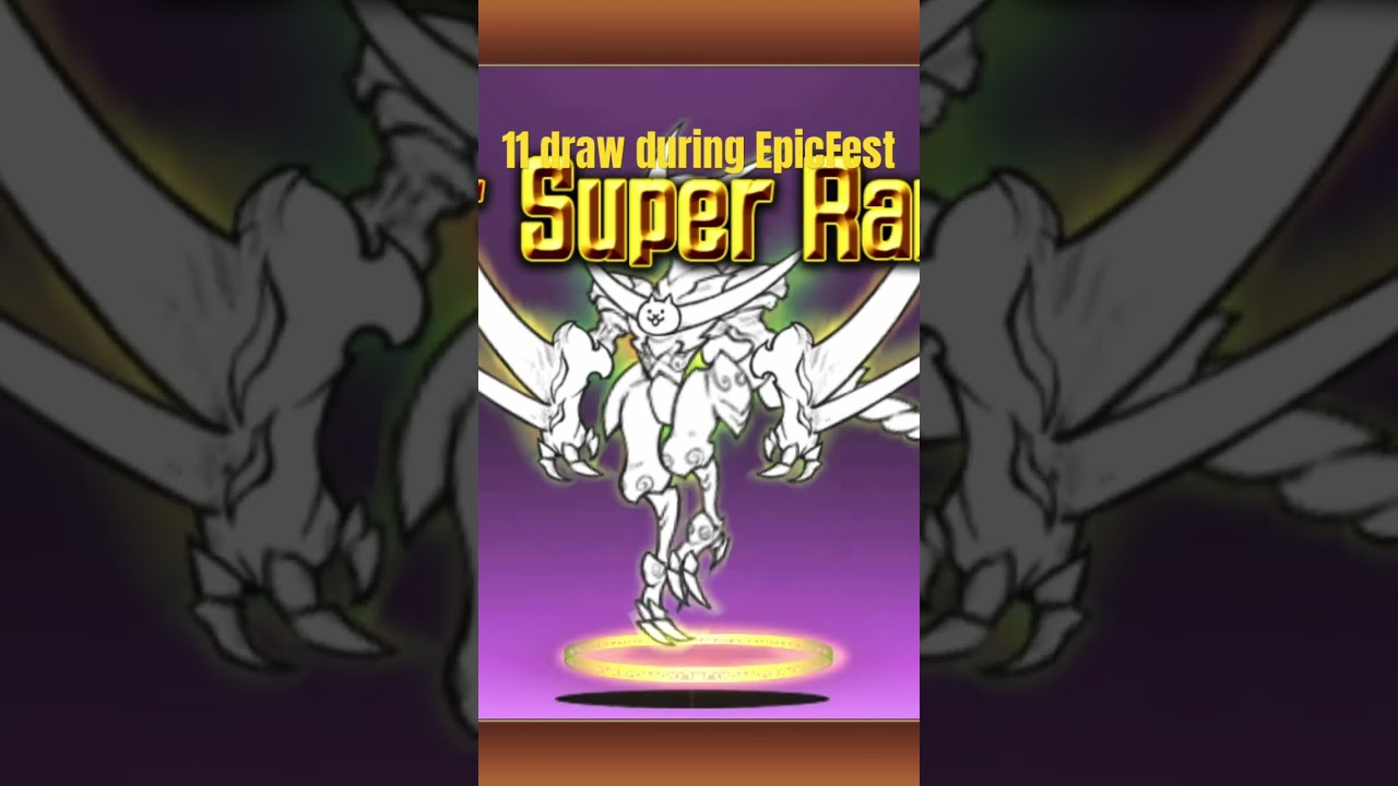 11 draw during Battle cats Epic Fest gacha Banner. 