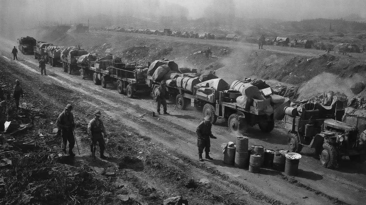 Japanese mocked U.S. supply lines until Red Ball Express trucks powered MacArthur's rapid advance.